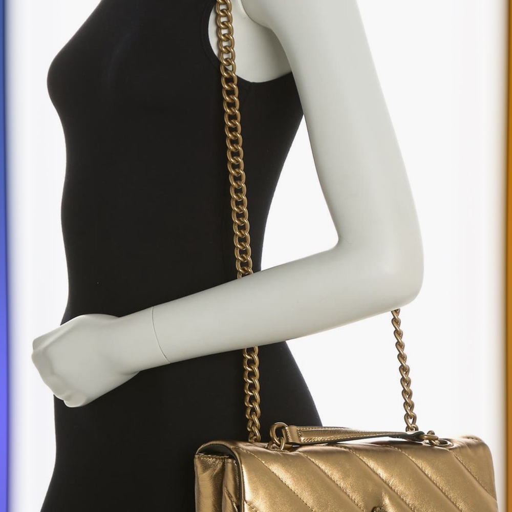 Kurt Geiger Metallic Gold Shoulder Bag